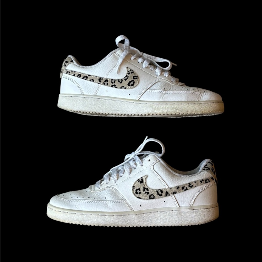 White Nike Court Sneakers